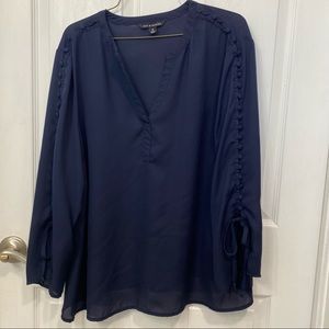 Navy blouse